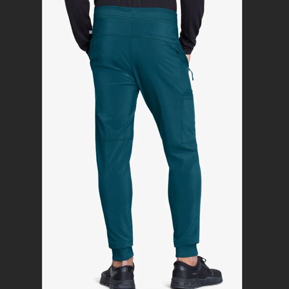 x2 Cherokee Infinity Men's 5-Pocket STRETCH Cargo Jogger Scrub Pants - Short S - Picture 3 of 5